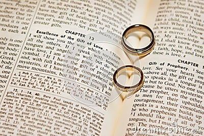 Scripture on wedding rings