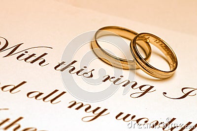 wedding vows and rings