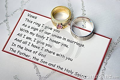 wedding ring vows