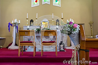 Wedding set up in Church. Ireland