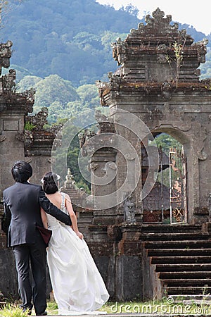 Wedding in the temple