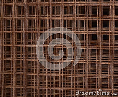 Welded wire mesh rusted
