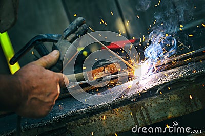 Welding close up