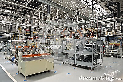 Welding production line workshop