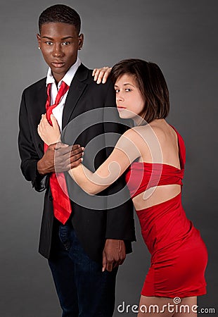 Well Dressed Interracial Couple