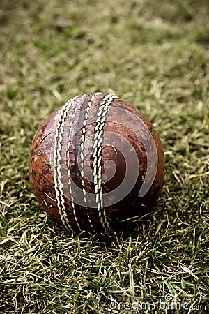 Well-used Cricket ball