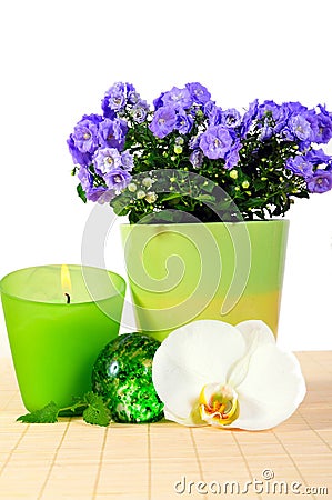 Wellness candle Flower Orchid