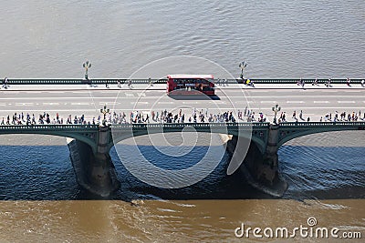 On the Westminster Bridge in London