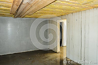 Wet faulty builded cellar