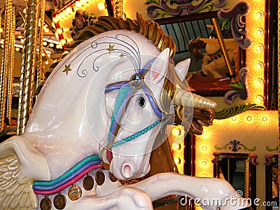 White Carousel Unicorn