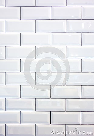 White ceramic tile wall