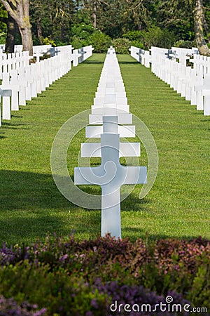 White Crosses of the World War II Normandy American Cemetery and Memorial