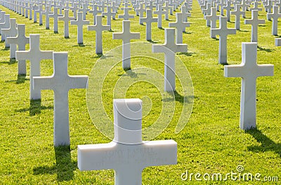 White Crosses of the World War II Normandy American Cemetery and Memorial