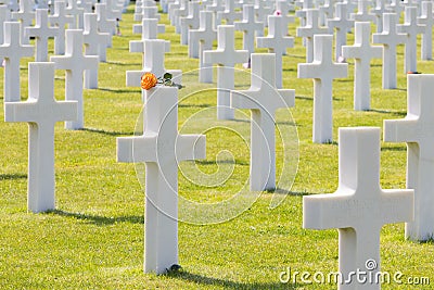 White Crosses of the World War II Normandy American Cemetery and Memorial