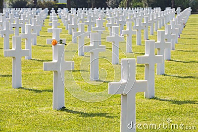 White Crosses of the World War II Normandy American Cemetery and Memorial