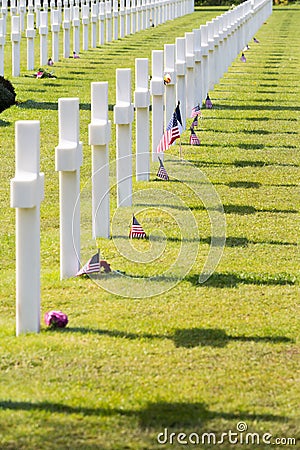 White Crosses of the World War II Normandy American Cemetery and Memorial