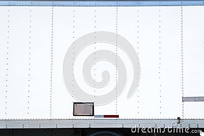 White Delivery Truck With Blank Side