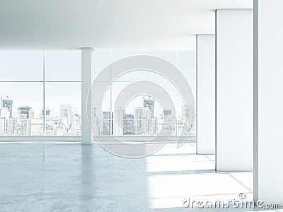 White empty office interior