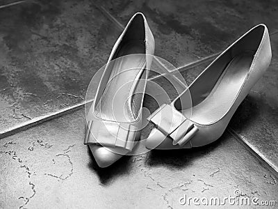 White high heel women shoes