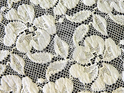 White lace fabric