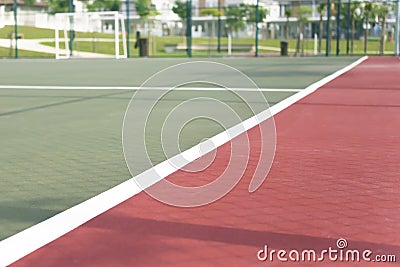 White marking for futsal court