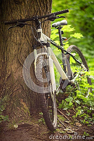 White mountain bike