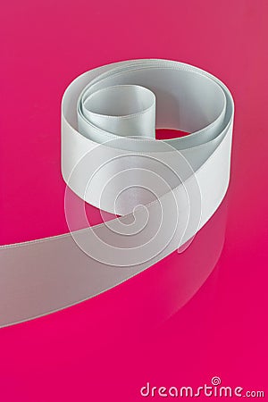 White satin ribbon