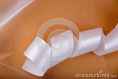 White satin ribbon