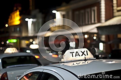 White taxi