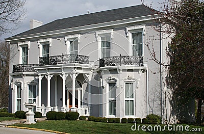 White Victorian house
