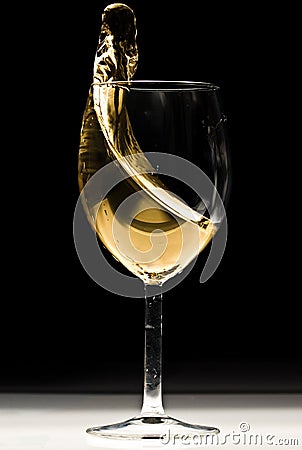 White wine splash