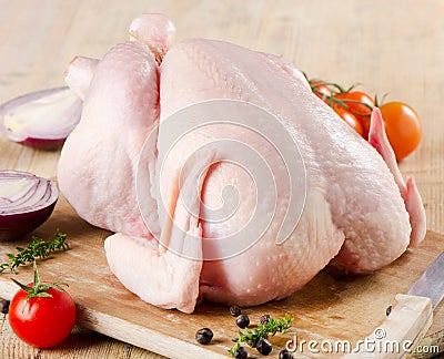 Whole raw chicken