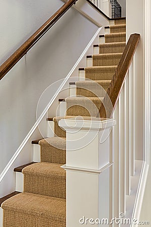 Wide View of wooden staircase