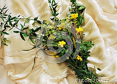 Wild Flower Wedding Bouquet/Invitation/Background
