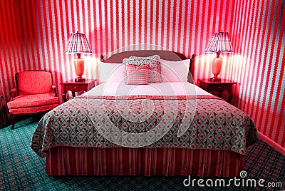 Wild Red Bedroom