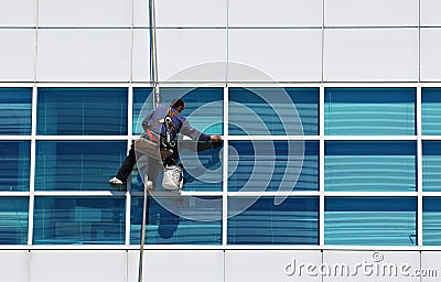 A window cleaner