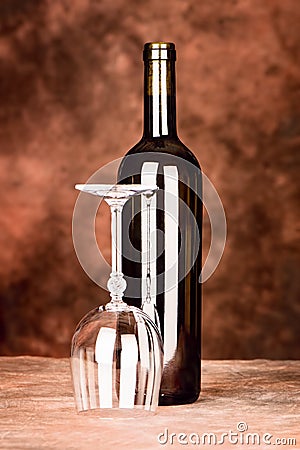 Wine bottle and wine cup