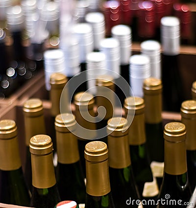 Wine Bottles in a shop