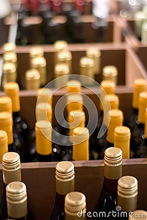 Wine Bottles in a shop
