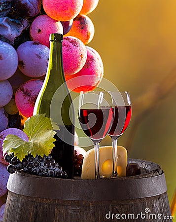 Wine still-life