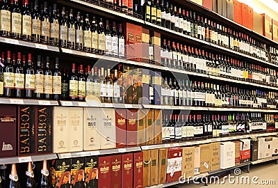 Wine In Supermarket