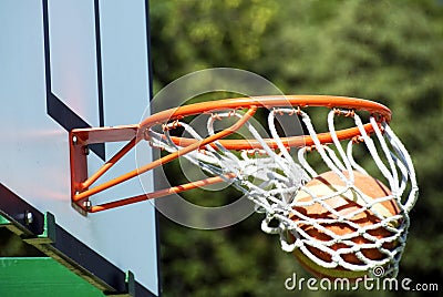 Winning shot - basketball
