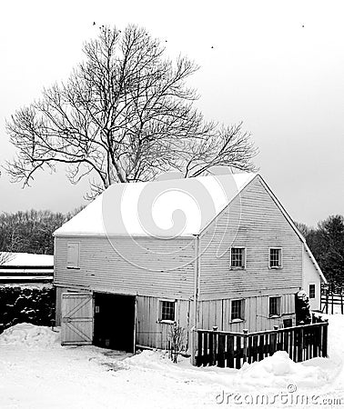 Winter Barn