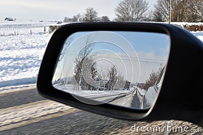 Winter driving in snow