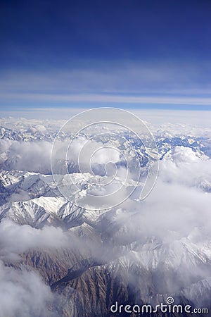 Winter mountain landscape in China