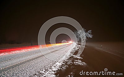 Winter Night Driving