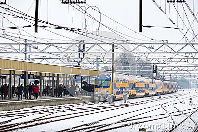 Winter train delay