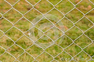 Wire Mesh Fence Close-Up