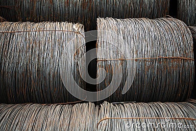 Wire metal with corrosion for armature in bays