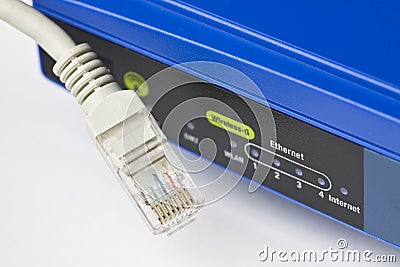 Wireless router and Lan cable